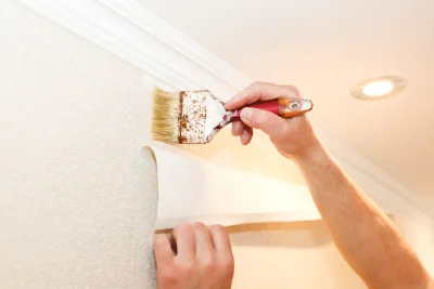 Pose de papier peint à Féron — revêtements muraux et toiles de verre